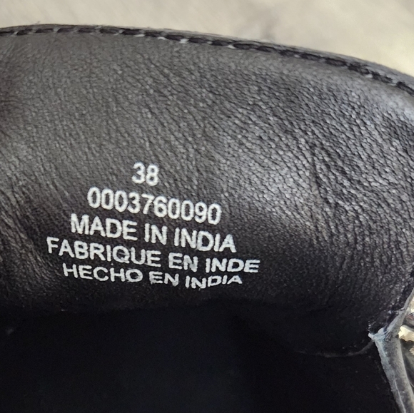 Free People‎ Vida Black Leather Silver Chain Mules - Picture 10 of 11